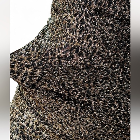 Valiant gold cheetah Midi Dress - Picture 5 of 8